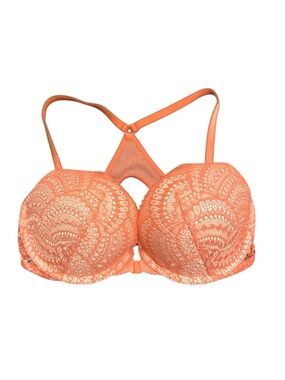 VS Very Sexy Orange Lace Push-Up Bra - Unbranded